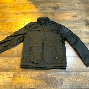 Men’s affliction 2X leather style jacket excellent condition